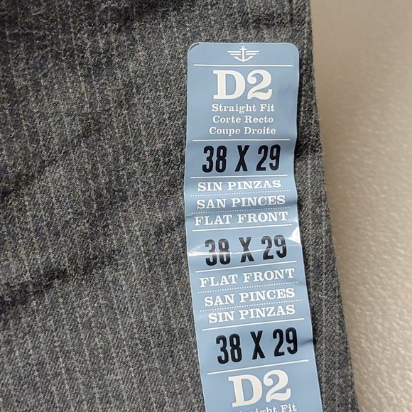 Dockers D2 Signature Khaki Pants - Straight Fit - Flat Front - 38x29 NWT - Picture 7 of 9